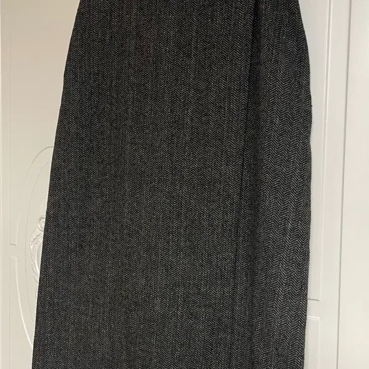 [BUNJANG] Herringbone Wool Long Skirt / 헤링본 울 롱 스커트