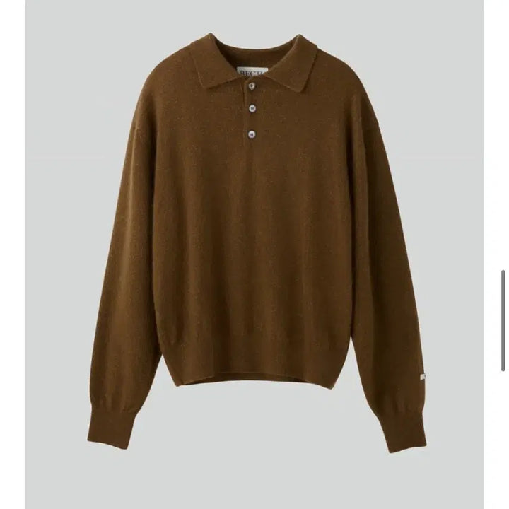 [BUNJANG] RECTO Ophelia Polo Knit Brown / [M] 렉토 24fw 오필리아 폴로 니트 브라운