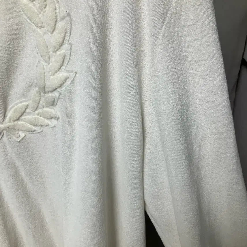 [BUNJANG] Fred Perry White Towel Jacket / 프레드페리 화이트 타월 재킷(집업)