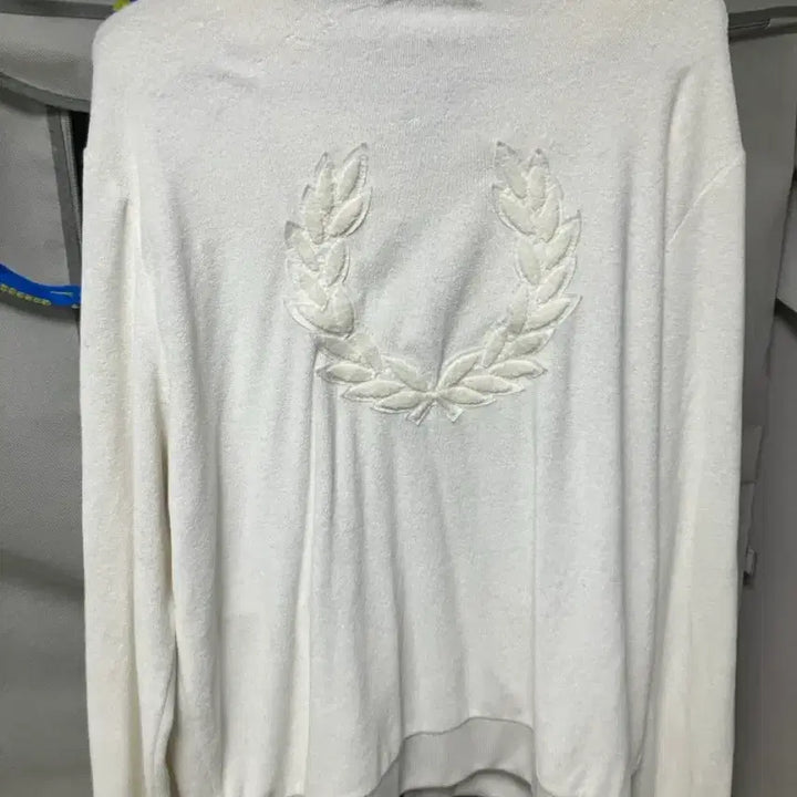 [BUNJANG] Fred Perry White Towel Jacket / 프레드페리 화이트 타월 재킷(집업)