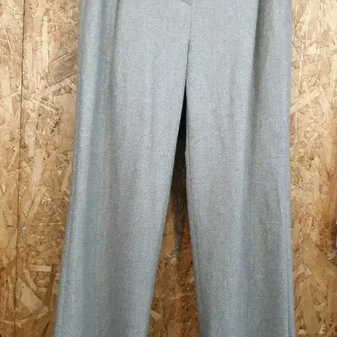 [BUNJANG] StayC Gray 55 Slacks Pants / TIME 타임   울 스트레이트 슬랙스 팬츠  그레이 55