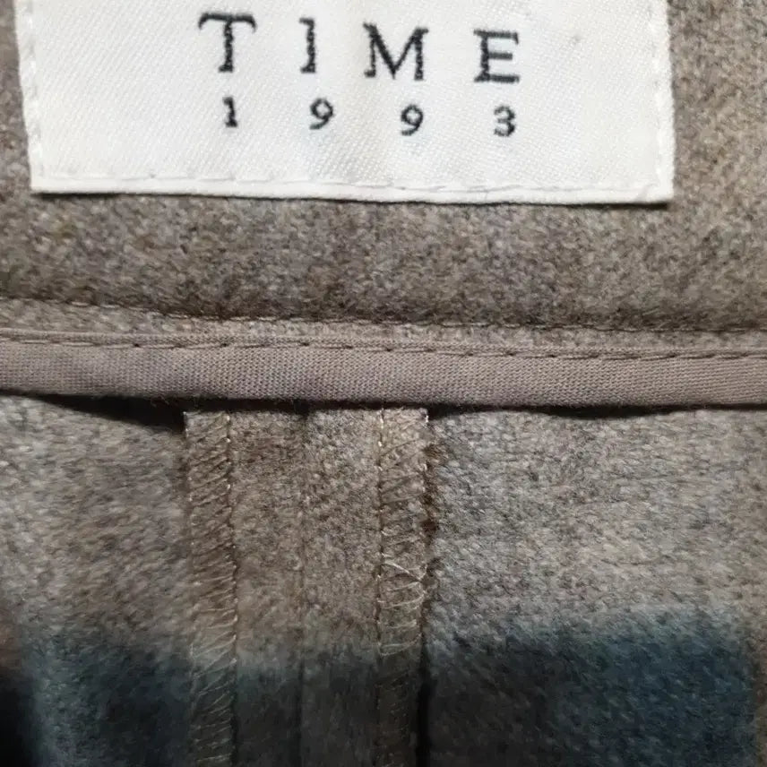 [BUNJANG] StayC Gray 55 Slacks Pants / TIME 타임   울 스트레이트 슬랙스 팬츠  그레이 55