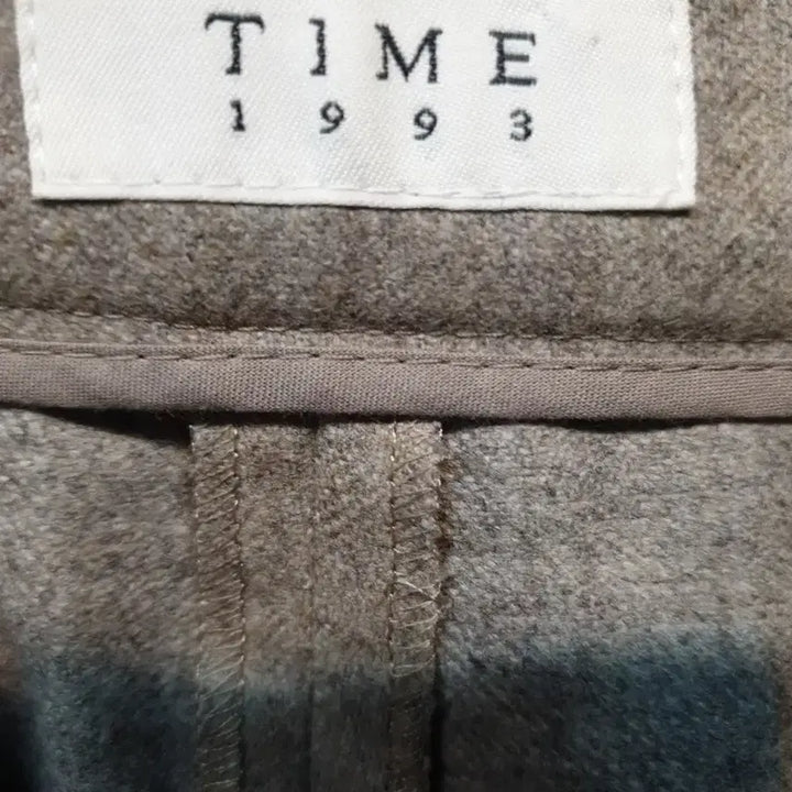 [BUNJANG] StayC Gray 55 Slacks Pants / TIME 타임   울 스트레이트 슬랙스 팬츠  그레이 55