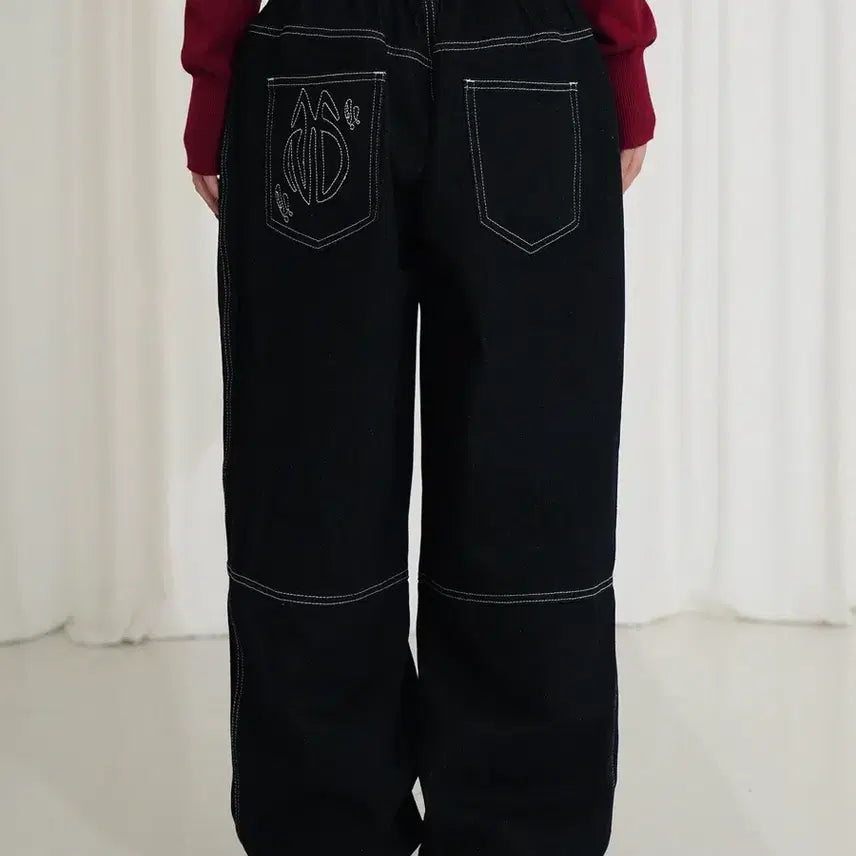 [BUNJANG] NAMDAMADE Non-Fade Wide Denim Pants / 남다메이드 논페이드 와이드 데님