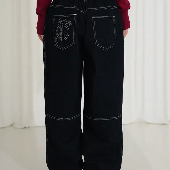 [BUNJANG] NAMDAMADE Non-Fade Wide Denim Pants / 남다메이드 논페이드 와이드 데님