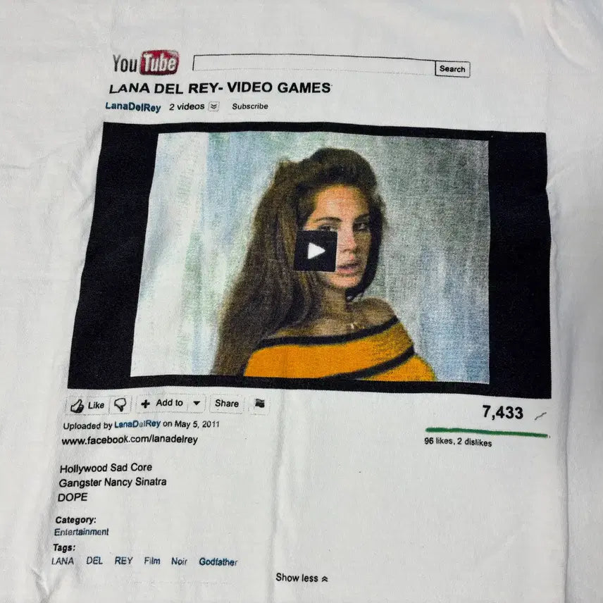 [SOLD OUT] 라나델레이 티셔츠