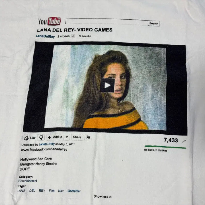 [SOLD OUT] 라나델레이 티셔츠