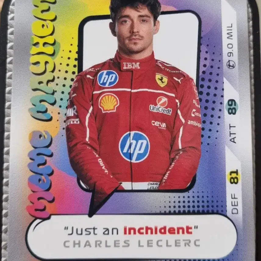 [BUNJANG] Topps Turbo Attack Charles Leclerc Card / 2025 F1 탑스 터보 어택 샤를 르클레르 카드