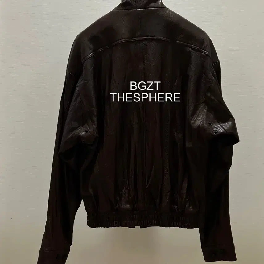[BUNJANG] RECTO High Neck Leather Jacket Brown / 렉토 25FW 하이넥 레더 점퍼 가죽 자켓 브라운