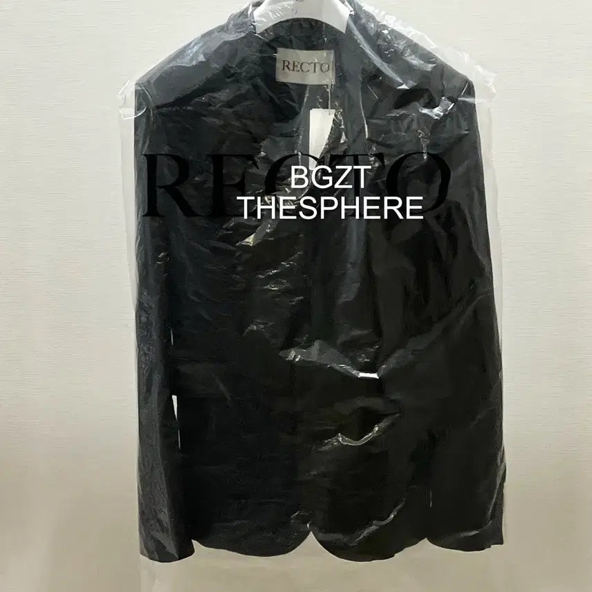 [BUNJANG] RECTO 25FW Crinkle Leather Single Blazer Jacket / 렉토 25FW 크링클 레더 싱글 가죽 블레이져 자켓