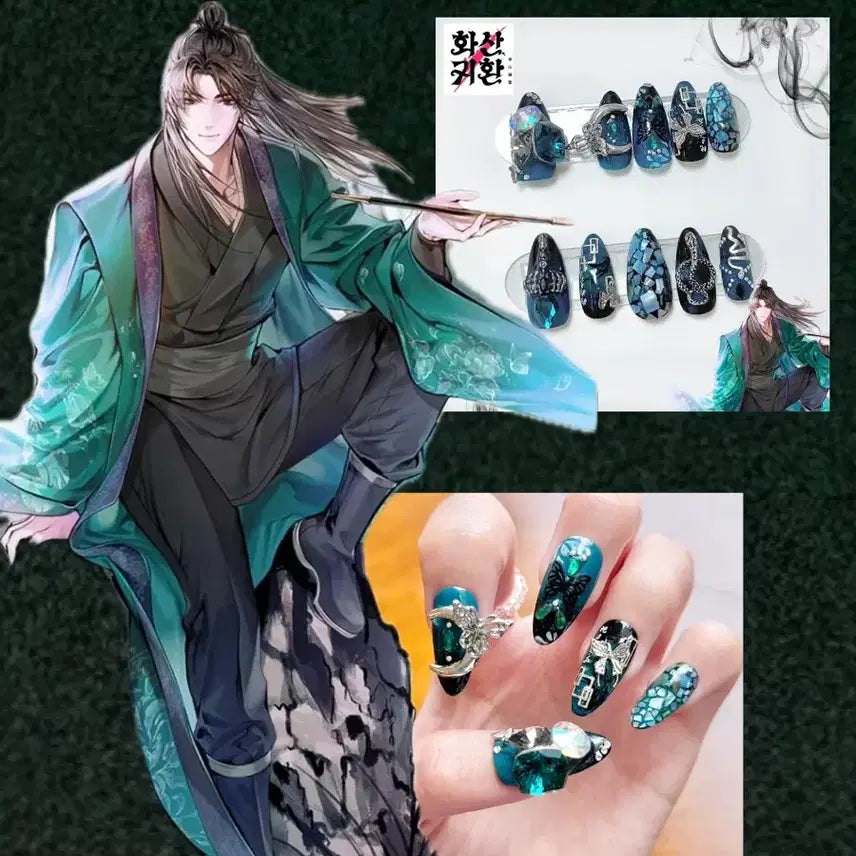 [BUNJANG] Custom Otaku Nail Tips / [네일팁] 오타쿠 덕질 네일팁 주문제작 / 풀파츠 / 드로잉