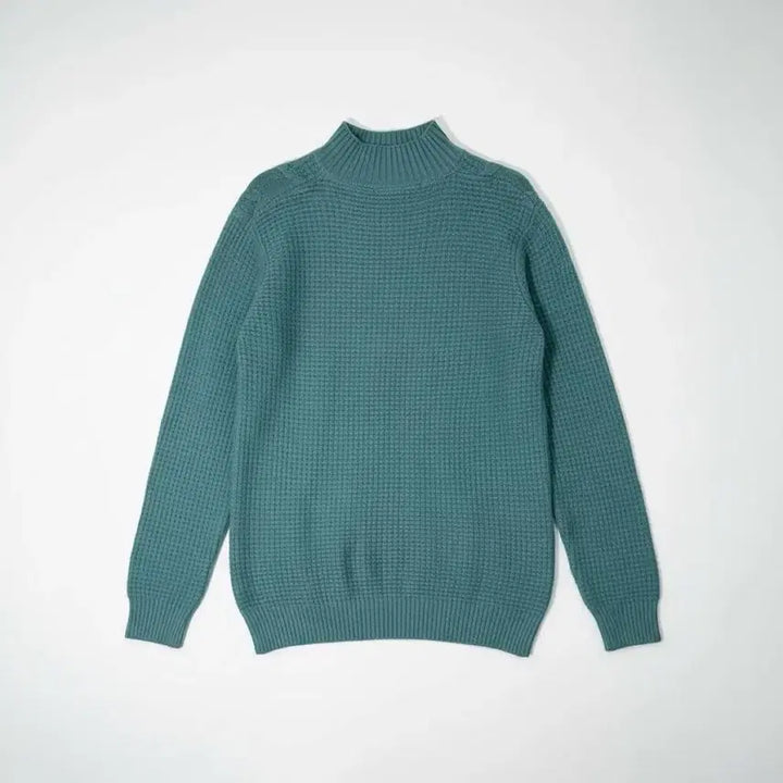 [BUNJANG] Olive Des Olive Cable Knit Turtleneck Sweater Emerald Green / [80-160/44] 올리브데올리브 꽈배기 짜임 터틀넥 니트 에메랄드