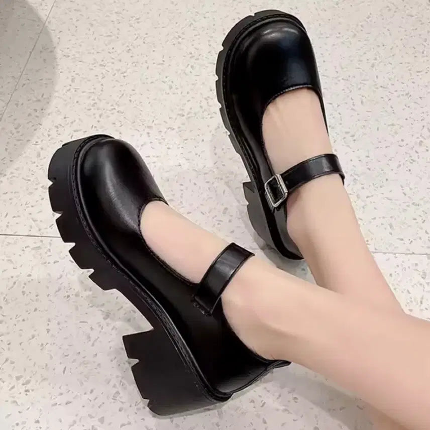 [BUNJANG] Bose Platform Subculture Cosplay Boots / 보세 통굽 지뢰계 양지뢰 무광 서브컬쳐 코스프레 ㅅㅊㅇ