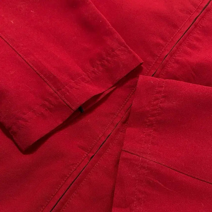 [BUNJANG] Adidas Old School Red Windbreaker Jacket / 아디다스 올드스쿨 레드 바람막이