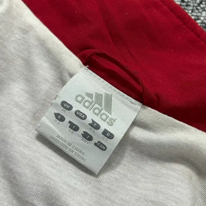 [BUNJANG] Adidas Old School Red Windbreaker Jacket / 아디다스 올드스쿨 레드 바람막이