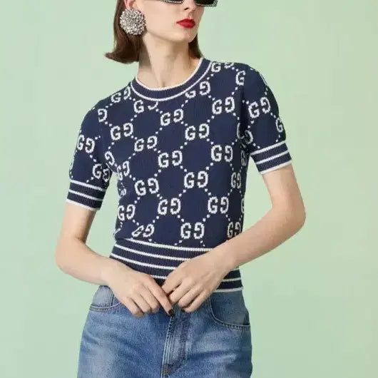 [BUNJANG] Gucci GG Cotton Jacquard Top - New / 구찌 GG 코튼 자카드 탑 - 미착용 새상품