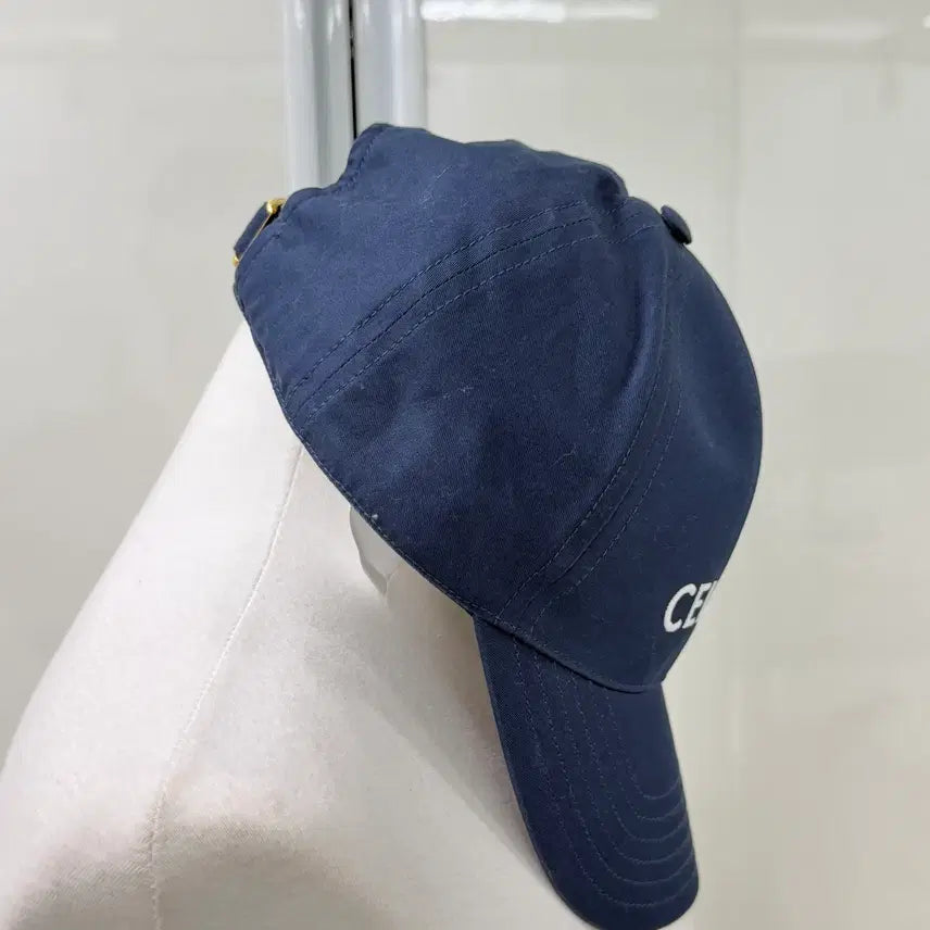 [BUNJANG] Celine Baseball Cap Cotton (Marine) - New / 셀린느 베이스 볼캡 코튼 (코튼 마린) - 미착용 새상품