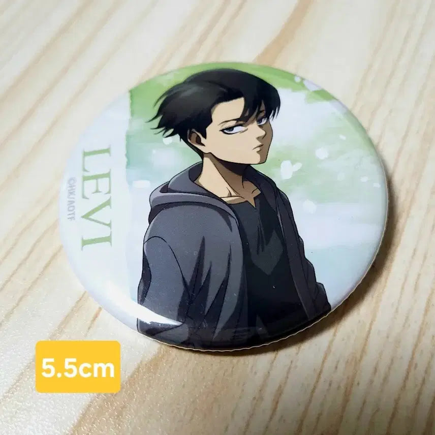 [BUNJANG] Attack on Titan Levi Badge 5.5cm / 진격의 거인 리바이 뱃지 5.5cm