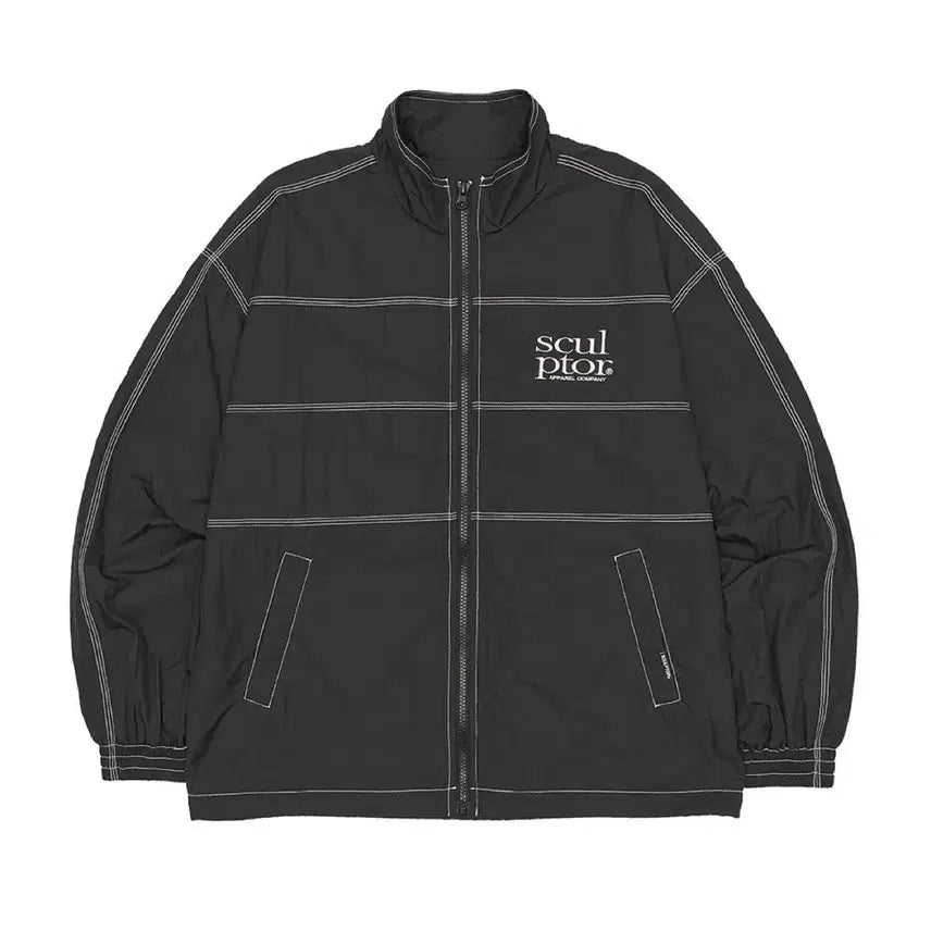 [BUNJANG] Sculptor Triple Stitched Windbreaker Black (Size M) / 스컬프터 Triple Stitched Windbreaker Black M