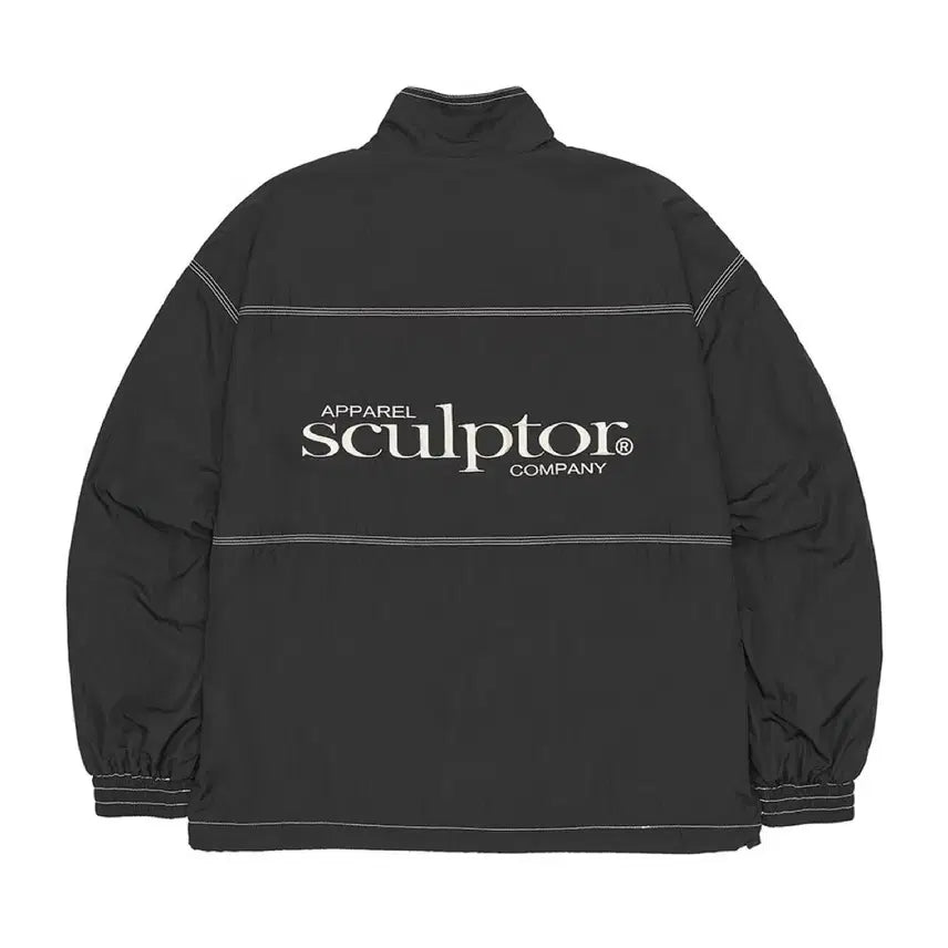 [BUNJANG] Sculptor Triple Stitched Windbreaker Black (Size M) / 스컬프터 Triple Stitched Windbreaker Black M