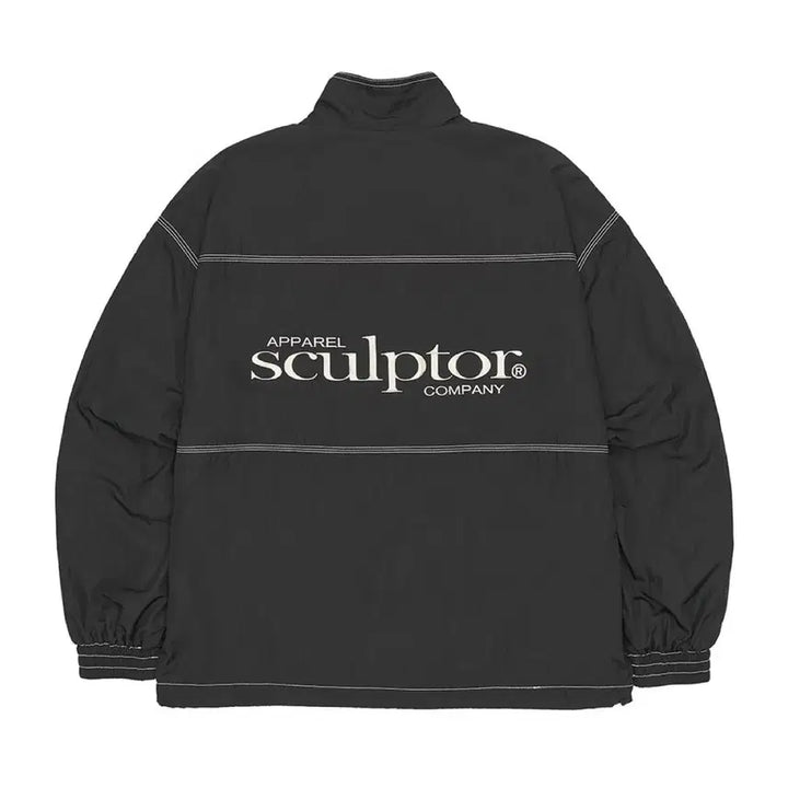 [BUNJANG] Sculptor Triple Stitched Windbreaker Black (Size M) / 스컬프터 Triple Stitched Windbreaker Black M