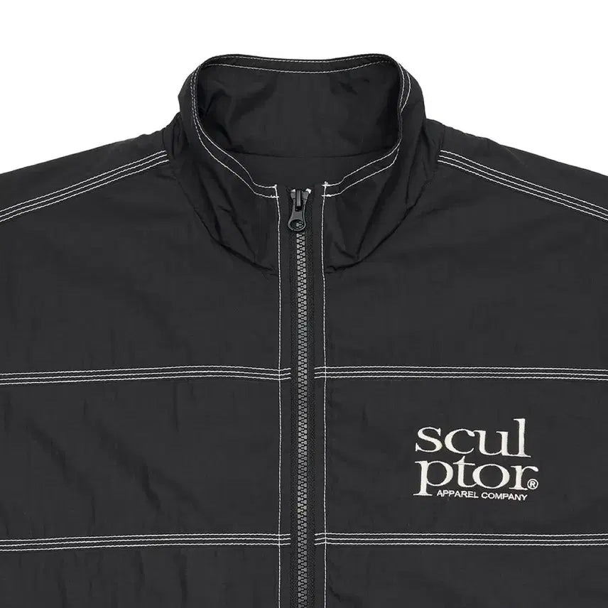 [BUNJANG] Sculptor Triple Stitched Windbreaker Black (Size M) / 스컬프터 Triple Stitched Windbreaker Black M