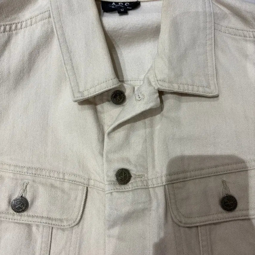 [BUNJANG] A.P.C. Ivory Denim Jacket / A.P.C. 아이보리 데님 자켓