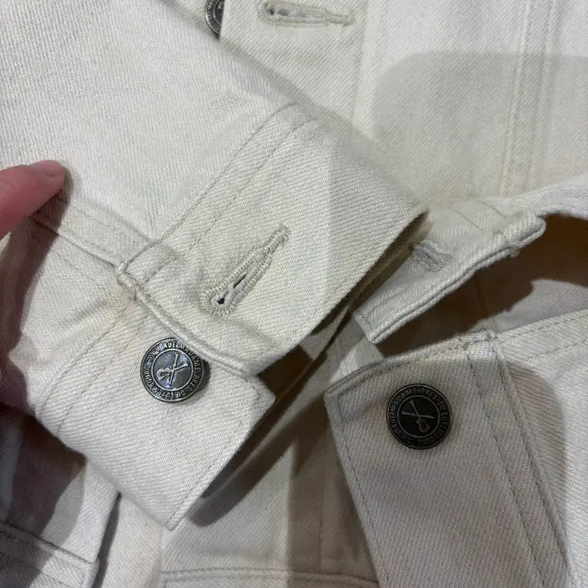 [BUNJANG] A.P.C. Ivory Denim Jacket / A.P.C. 아이보리 데님 자켓