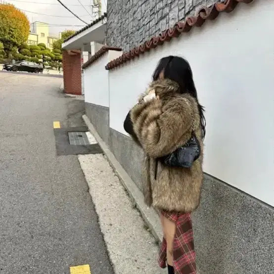 [BUNJANG] Ribbon Fur Jacket / 도매 리본 퍼자켓 왕따뜻!!! 털빠짐x