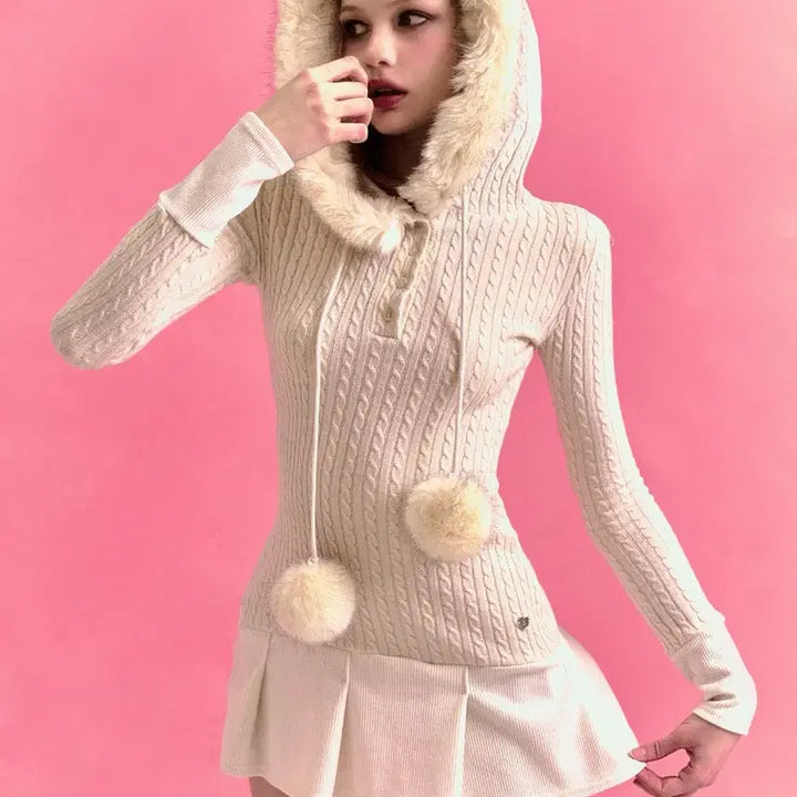 [BUNJANG] Snowball Dress M / 포어링 스노우볼 원피스 M