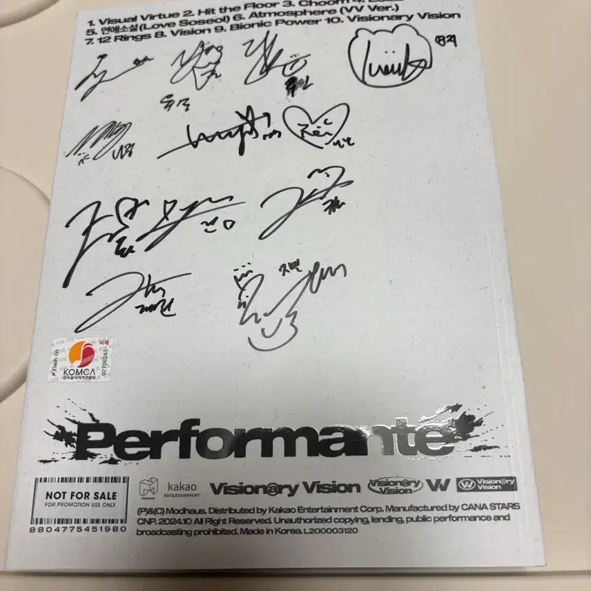 트리플에스 비저너리비전 Perfomante 싸인앨범