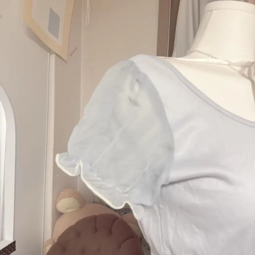 [BUNJANG] Ilbe Pale Gray Blue Ribbon Dress / 착샷O) 페일 그레이블루 리본 원피스 일브 페어리 갸루