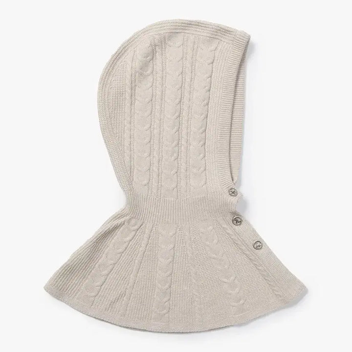 [BUNJANG] Missha Wool Cashmere Button Balaclava (Oatmeal) - New / 미샤 울 캐시미어 버튼 바라클라바 (오트밀) - 미착용 새상품