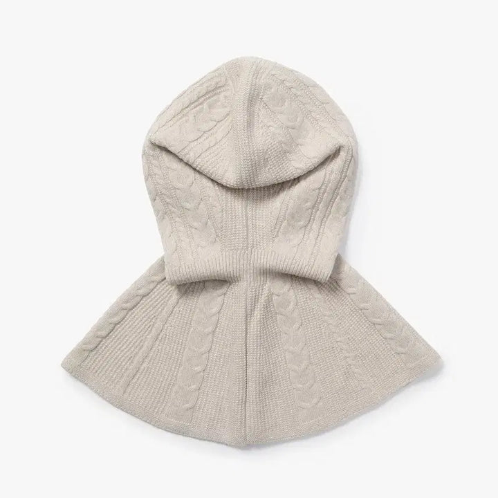 [BUNJANG] Missha Wool Cashmere Button Balaclava (Oatmeal) - New / 미샤 울 캐시미어 버튼 바라클라바 (오트밀) - 미착용 새상품
