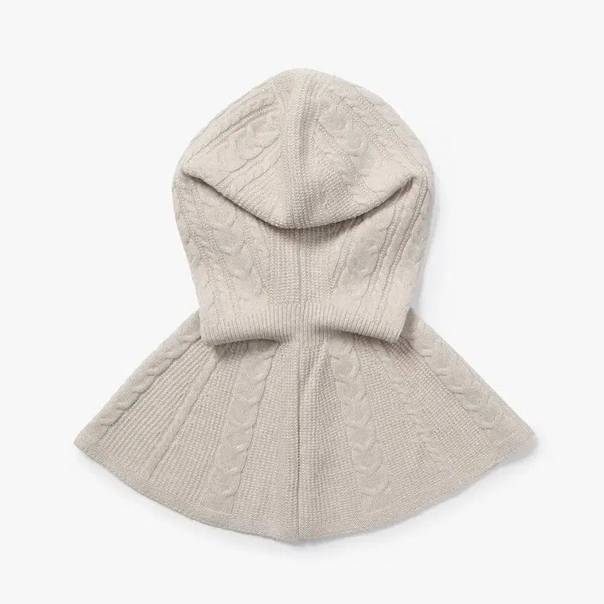 [BUNJANG] Missha Wool Cashmere Button Balaclava (Oatmeal) - New / 미샤 울 캐시미어 버튼 바라클라바 (오트밀) - 미착용 새상품