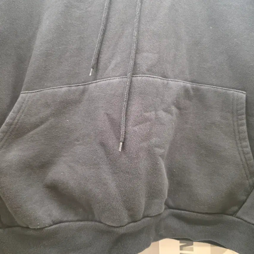 [BUNJANG] Black Fleece Hoodie / 검정 기모 후드티