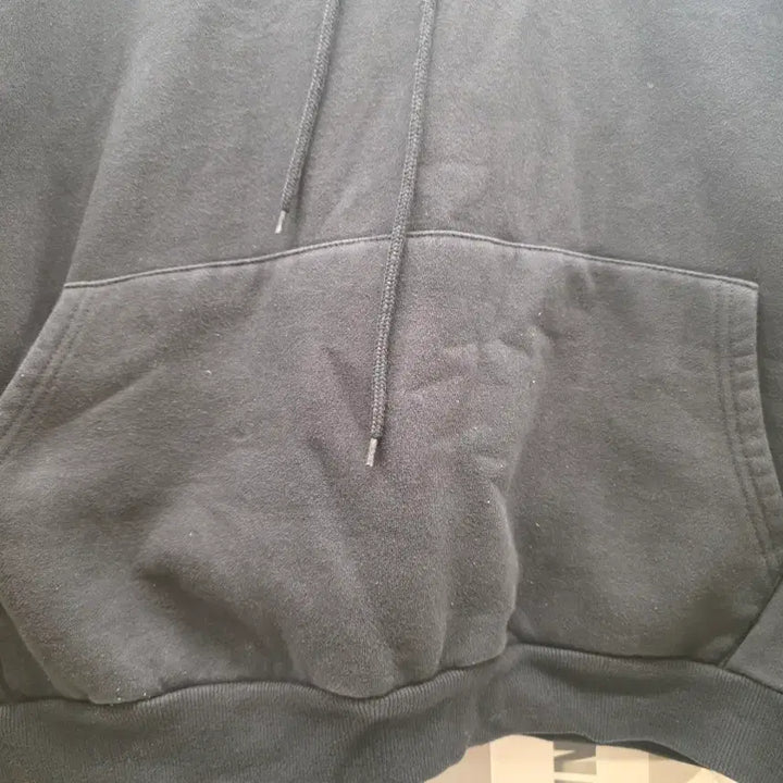 [BUNJANG] Black Fleece Hoodie / 검정 기모 후드티