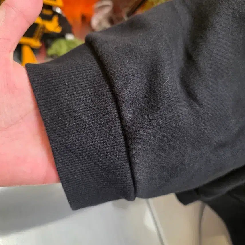 [BUNJANG] Black Fleece Hoodie / 검정 기모 후드티