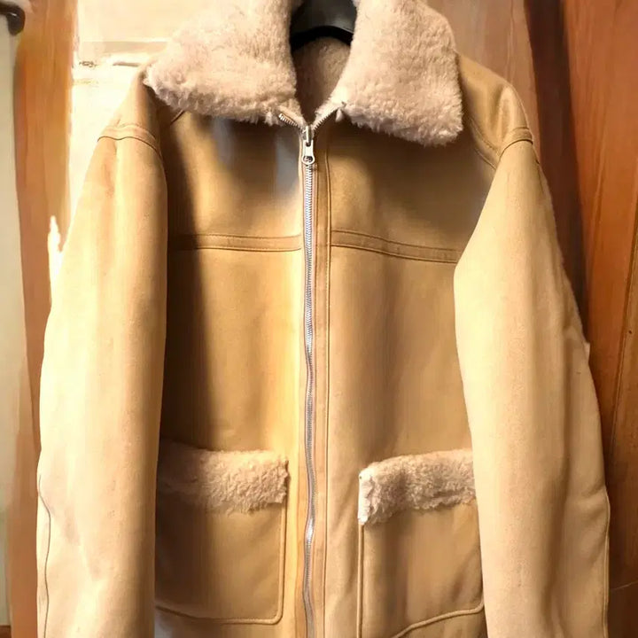 [BUNJANG] Unknown Facade Pattern Reversible Lambswool Half Mustang / 파사드패턴 램스울 리버시블 하프 무스탕 팝니다.