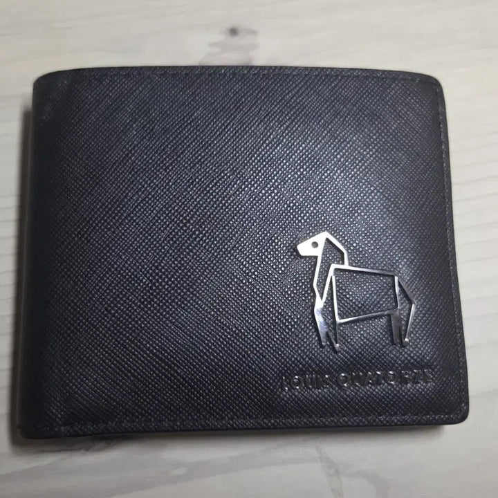 [BUNJANG] Louis Quatorze Men's Black Leather Bifold Wallet / [루이까또즈] 남성 블랙 반지갑 SJ2AH51BL