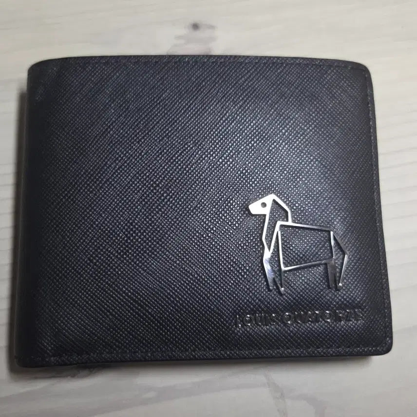 [BUNJANG] Louis Quatorze Men's Black Leather Bifold Wallet / [루이까또즈] 남성 블랙 반지갑 SJ2AH51BL