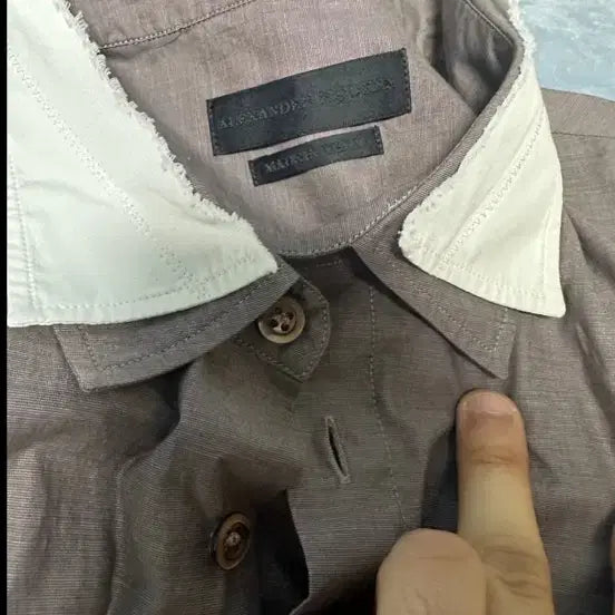 [BUNJANG] Alexander McQueen Double Silk Shirt / 알렉산더 맥퀸 더블 실크 셔츠 50