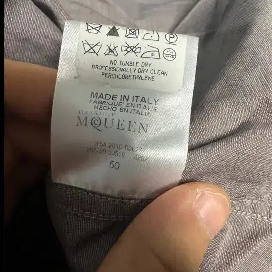 [BUNJANG] Alexander McQueen Double Silk Shirt / 알렉산더 맥퀸 더블 실크 셔츠 50