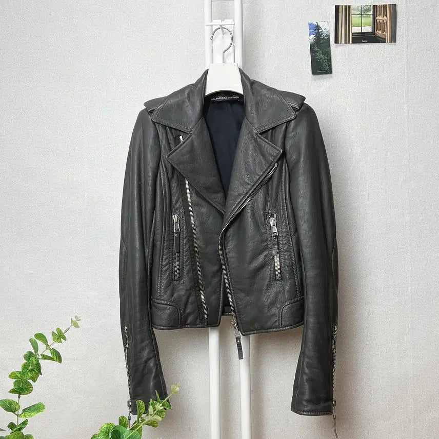 [BUNJANG] Balenciaga Leather Rider Jacket / 발렌시아가 여성 가죽 라이더자켓