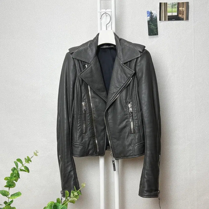 [BUNJANG] Balenciaga Leather Rider Jacket / 발렌시아가 여성 가죽 라이더자켓