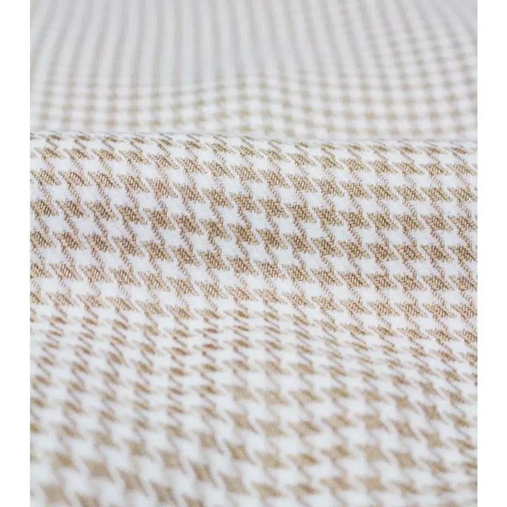 [BUNJANG] Blancshow Houndstooth Dress Beige S / 블랑쇼 하운드투스 드레스 원피스 베이지 s