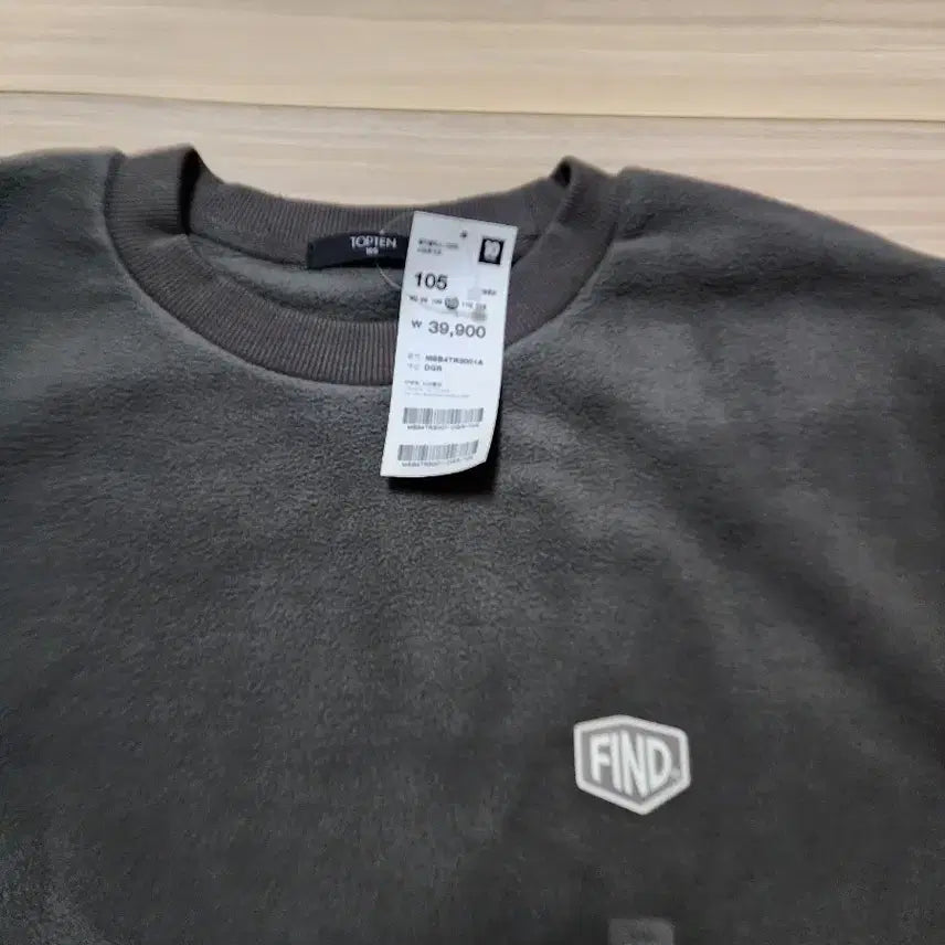 [BUNJANG] Top Ten Fleece Dark Gray Men&