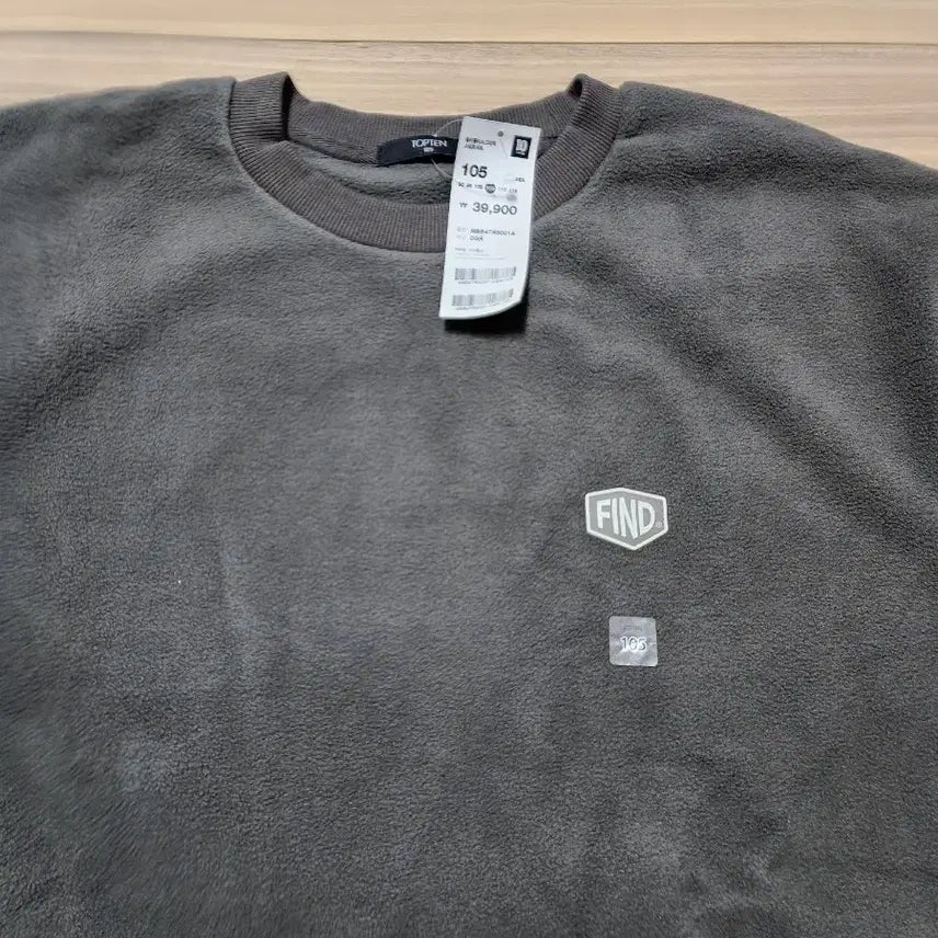 [BUNJANG] Top Ten Fleece Dark Gray Men&