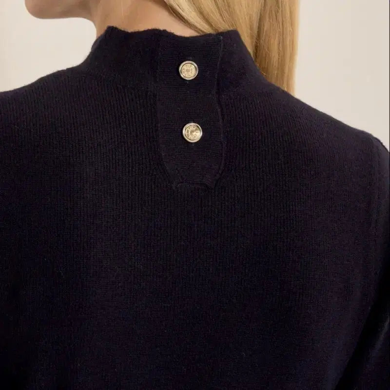 [BUNJANG] SJSJ Mock Neck Belted Knit Dress / 한섬 SJSJ 에스제이 23FW 모크넥 벨티드 니트 드레스 원피스.새상품