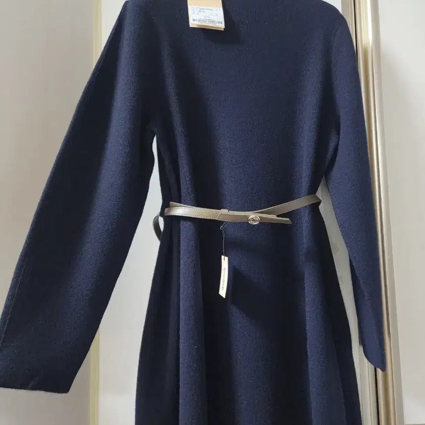 [BUNJANG] SJSJ Mock Neck Belted Knit Dress / 한섬 SJSJ 에스제이 23FW 모크넥 벨티드 니트 드레스 원피스.새상품